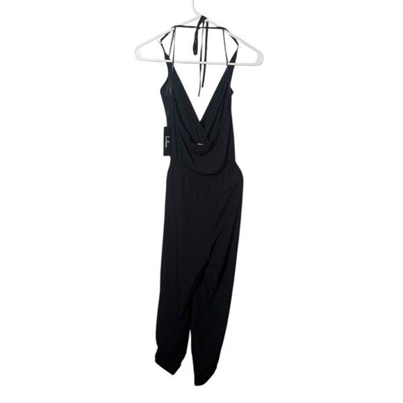 Lulu's Black Halter Jumpsuit - Picture 3 of 12